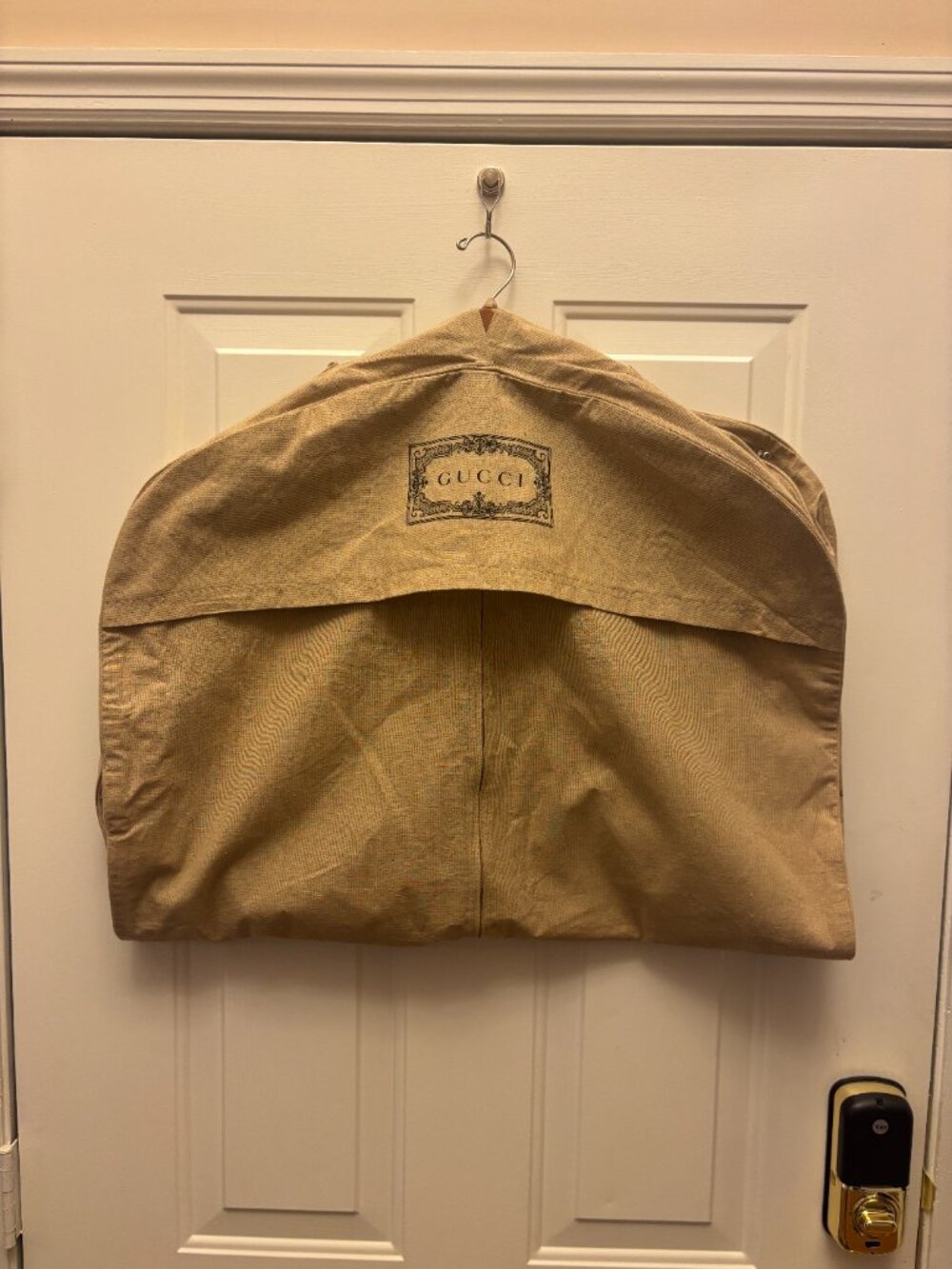 Authentic Vintage Gucci Canvas Garment Bag Suit Cover 💼 - Picture 3 of 4